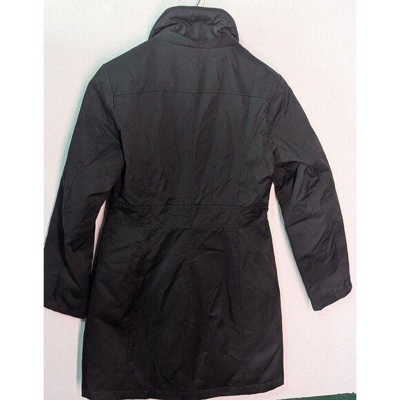KENNETH COLE New York G3 GIII Black Inspector Rain Coat Women's Size Small (A31) - Picture 2 of 6